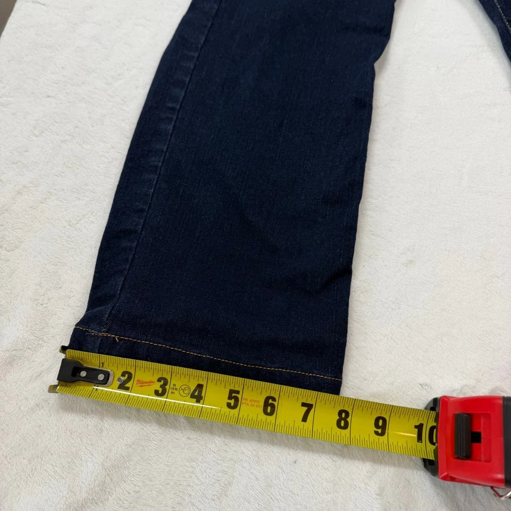 Gap‎ Straight Jeans Boys 16 Husky Blue Good Stretch Dark Wash 486881